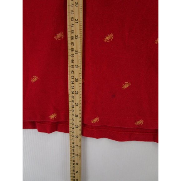 Ralph Lauren Polo Shirt Large Pullover Golf All Over Crab Print Knit * - Picture 4 of 10